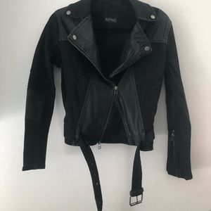 Buffalo David Bitton | Faux Leather Trim Jacket | Black